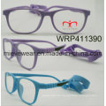 Neue Art- und Weisegummi-Ende-Gummi-Tempel scherzt Eyewear Eyewearframe optischer Rahmen (WRP411390)